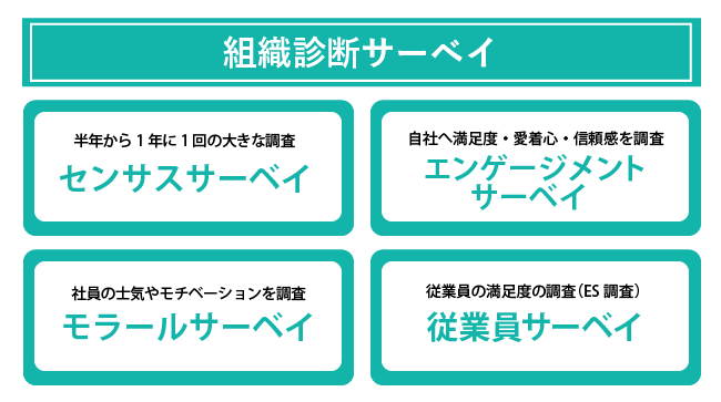 【図版】組織診断サーベイの種類