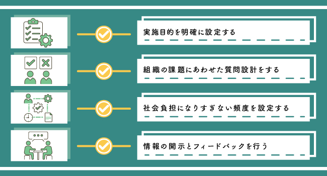 組織サーベイを実施する際のポイント