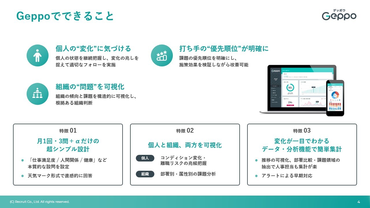 Geppoでできること